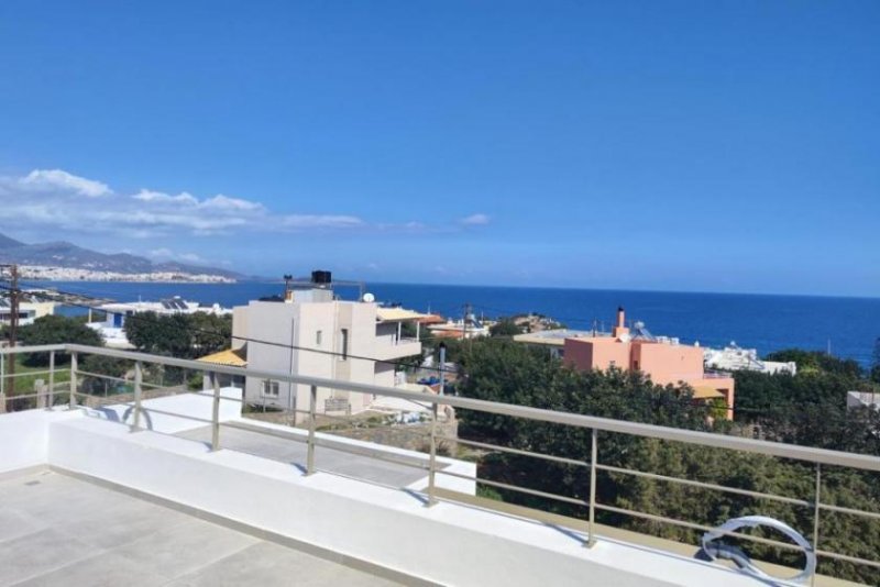 Ammoudara bei Agios Nikolaos MIT VIDEO: Kreta, Ammoudara: Villa in Stadtnähe mit Pool und Meerblick zu verkaufen Haus kaufen